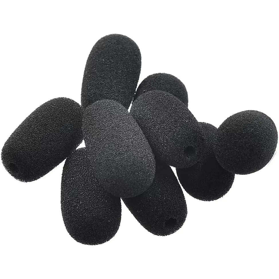 BlueParrott B350 Headset Windscreen Mic Cover Accessories, 10-Pack Replacement for B250, B450, B550, C400, S450 Headsets