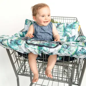 Baby Shopping Cart Cover | Tropical Day Leaf Print