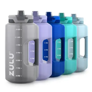 ZULU Goals Gallon 128oz Water Bottle With Straw