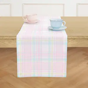 Palm Beach Plaid Table Runner