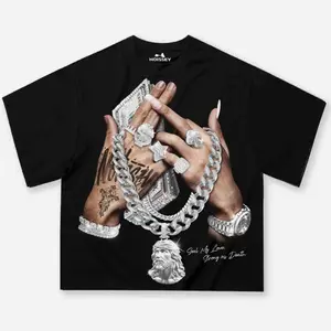 Seal My Love Jesus Piece Graphic T-Shirt Oversized Streetwear Unisex 100% Cotton Baggy Hip Hop Tee