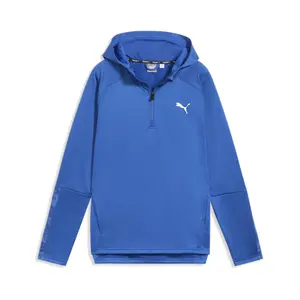 PUMA Mens Train Off Season Pwrfleece Quarter Zip Jacket Athletic Outerwear Casual - Blue