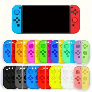 Protective Case Cover for Switch 2 Joypad Controllers, Gaming Accessories, Soft Silicone Leather with Non-Slip Grip & Rocker Caps, Sweatproof Anti-Yellowing Tech, Contouring & Perfect Fit, Compatible with Switch 2 Console (No Electronics)