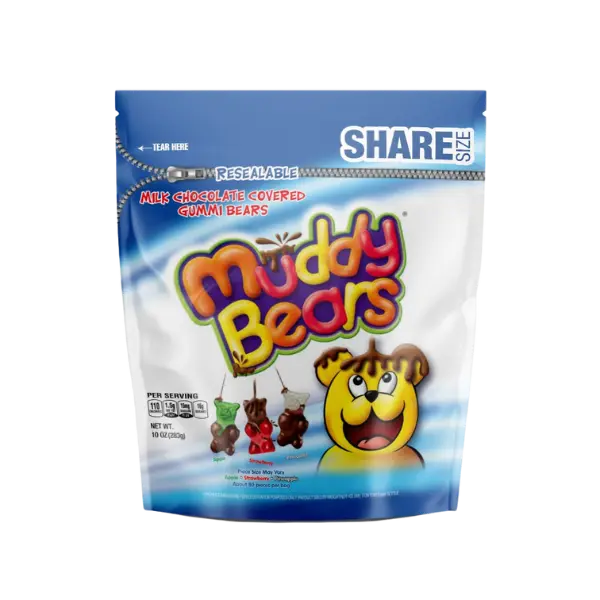 Muddy Bears 10.5oz (3 pack)  Resealable Bag