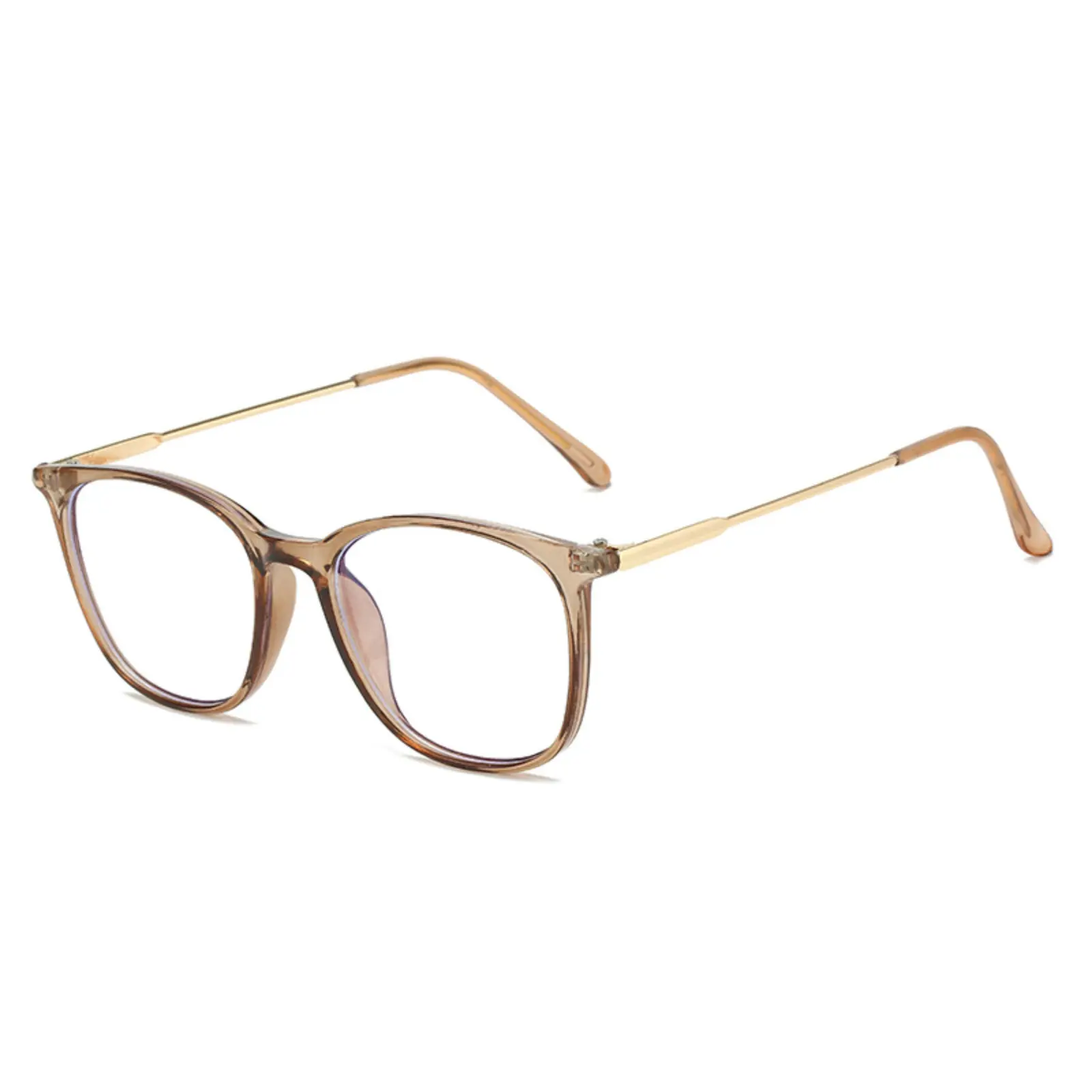 Unisex Blue Light Lightweight Eyeglasses - Ultra-Light Flat-Shape Resin Lenses, Trendy Casual Sport Frames, Color-Changing Sports Eyewear for Students, Blue Light Glasses