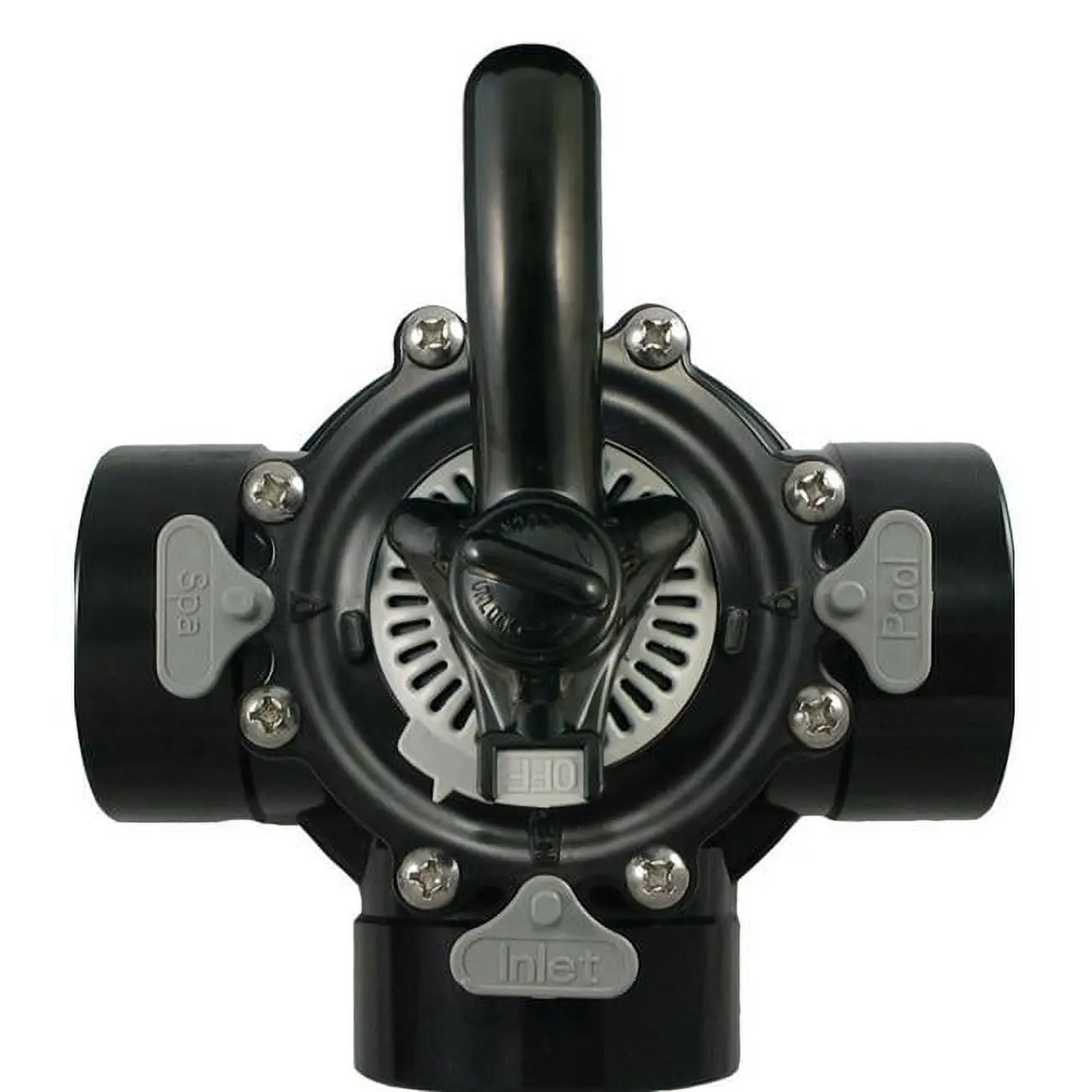 3-Way Diverter Valve with 3-Way Flow, 2x2.5 in., Premium High-Quality Plumbing Component for Swimming Pools & Spas, Three-Way Flow