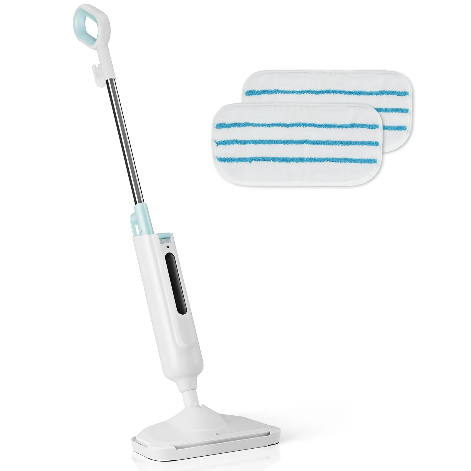 Multipurpose Portable Steam Mop Floor Cleaning System, Lightweight Steamer for Hardwood, Tile & Laminate Floors, with 2 Washable Pads