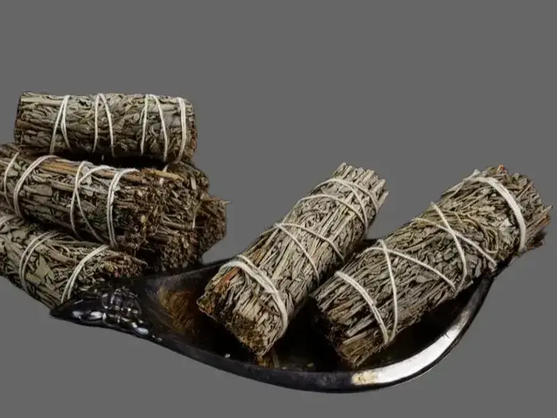 Blue Sage Herbal Incense Wand – 4-Inch Meditation & Home Fragrance