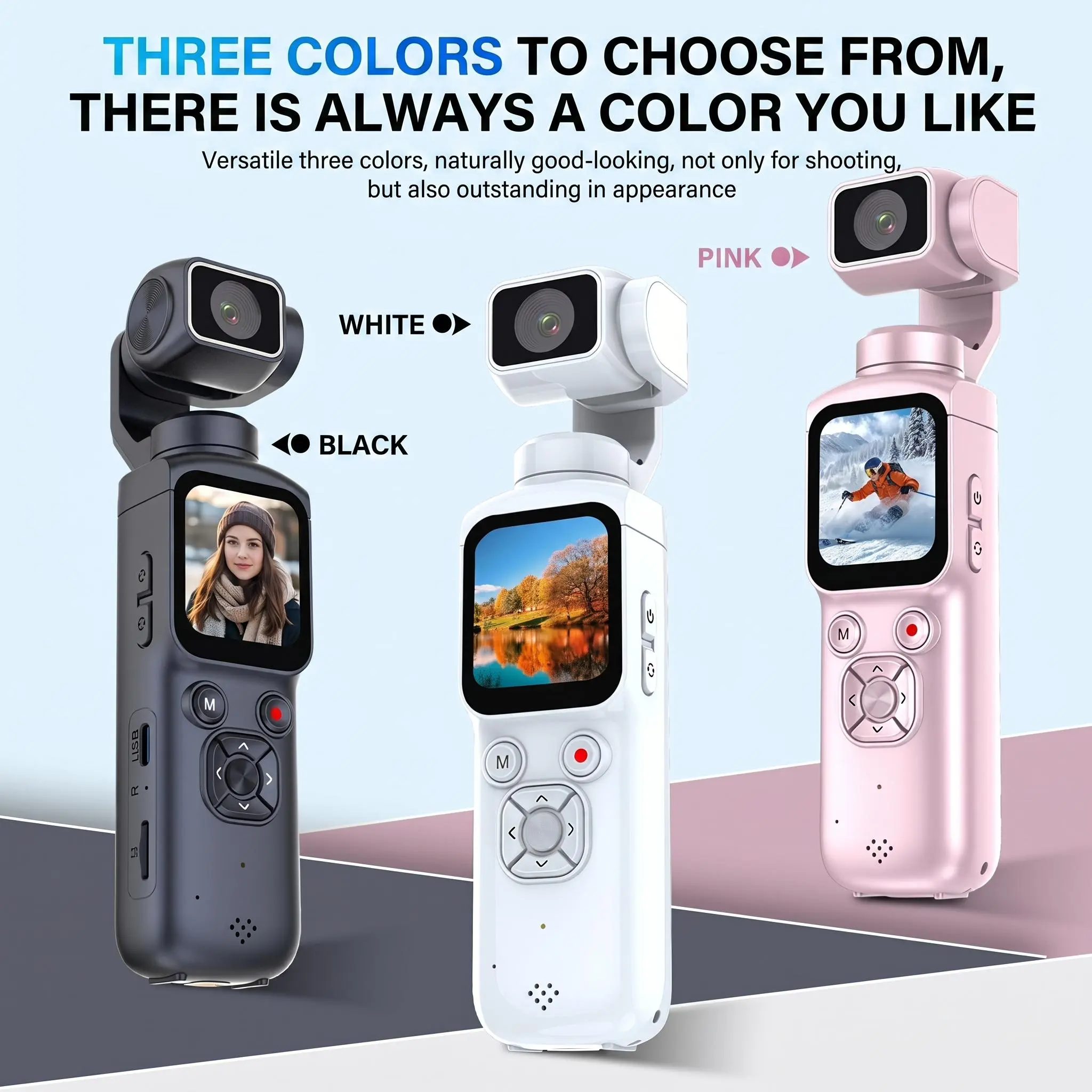 4K Vlogging Camera with 32GB Card, Video Recorder, Digital Vlogging Camera with 330° Rotating Lens, Full Body Camera for Vlogging, Travel & Daily Life Recording, Modern Gadget, Durable Construction, CamcorderChristmas Birthday Gift