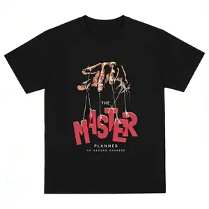 The Master Planner Puppeteer 100% Cotton T-Shirt – Dark Aesthetic Graphic Tee, 'No Second Chances' Edgy Streetwear Top for Gen Z & Alternative Style Fans