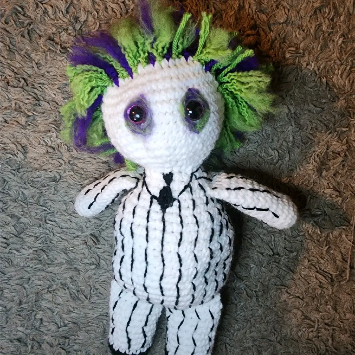 Crochet Beetlejuice Doll
