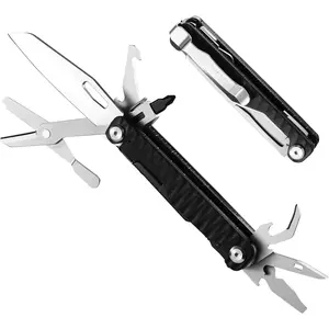 Mossy Oak Multitool Knife, 12 in 1 Pocket Multitool with G10 Handle, EDC Multi Tool Knife with Scissors Bottle Opener Screwdrivers and More for Camping, Survival, Hunting and Outdoors