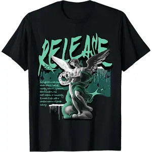 100% Cotton Release Retro Green Glow 1s Matching Tee for Men Women T-Shirt