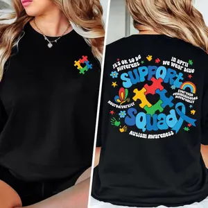 Autism Awareness T-shirt, Family Autism Support Team, Autism Mom, Neurodiversity, Inclusivity