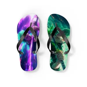 One Piece Zoro Themed Flip Flops - Project Percatory