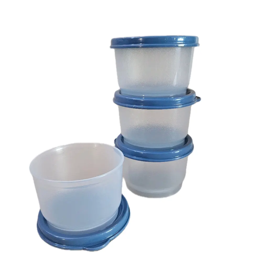 Tupperware Snack Cup Set with 4 oz Containers & Leak Proof Lids Mini Air Tight Design for Easy Storage Portability Ideal for Single Servings