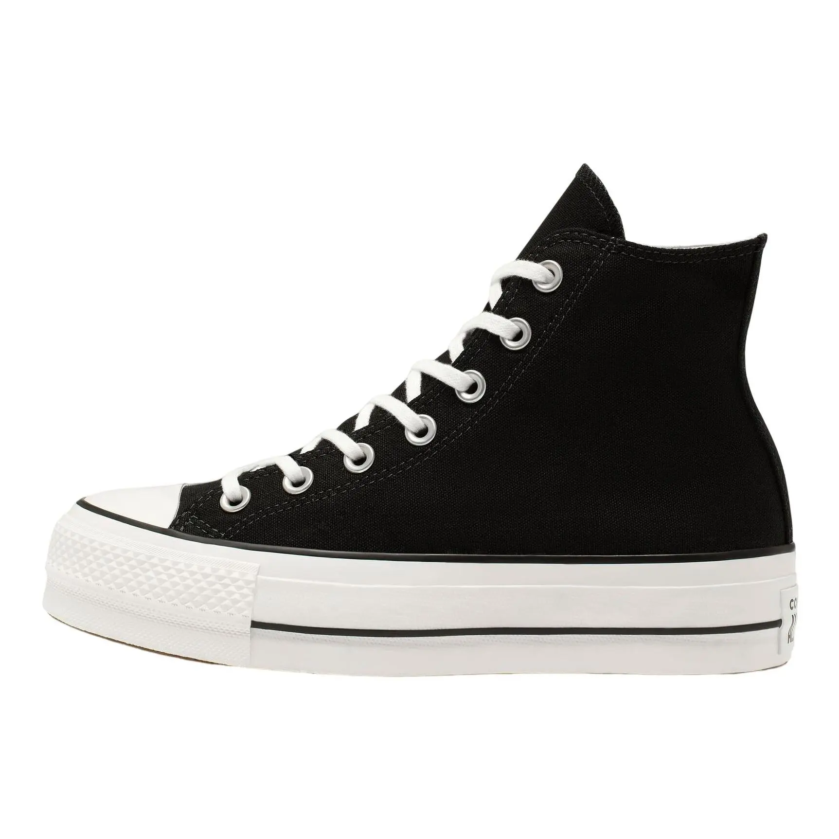 Converse Women's Chuck Taylor All Star Lift High Athletic Footwear, Black-White Sports Shoes for Walking