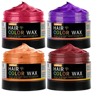 [Children's Day gifts ] 4pcs Temporary Hair Color Wax（120g）for Christmas Party, Daily Party Cosplay Stocking Stuffers DIY Washable Hair Chalk Natural Instant Hair Color for Women Temporary Hair Dye for Kids Teens Women Men