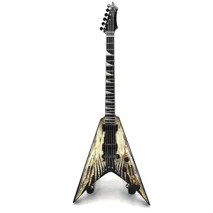 Miniature ANGEL Guitar MEGADETH DAVE MUSTAINE with Free Display Stand Collectible GIFT