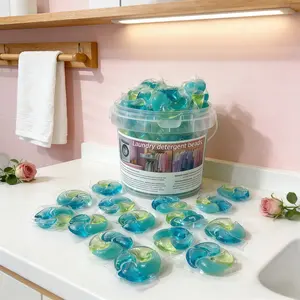 New Laundry Detergent Balls, 50pcs Per Bucket, 10/30 Bags, Deep Cleaning, Scented, Soften Clothes, Antibacterial, Suitable for Home & Travel, Laundry Products