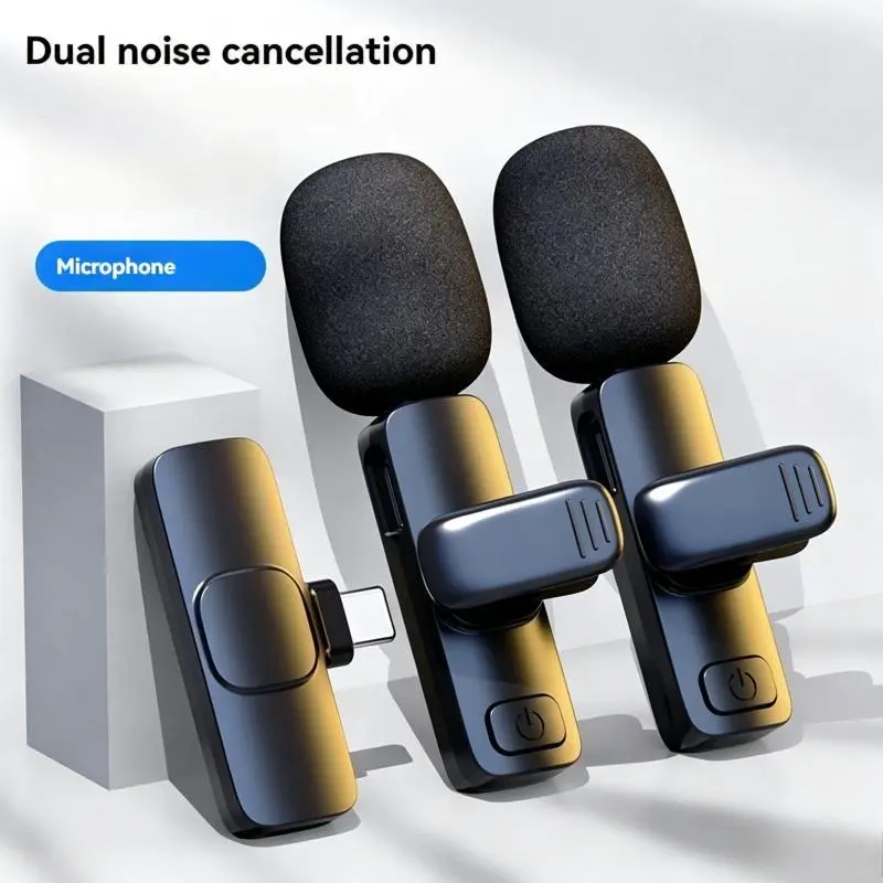 Professional Electronic Wireless Collar Clip Mobile Microphone - Omnidirectional Condenser Mic, USB Type-C, Plug-and-Play, Clear Audio, Compatible with iPhone/iPad/Android Smartphones, Ideal for Interview, Vlogging
