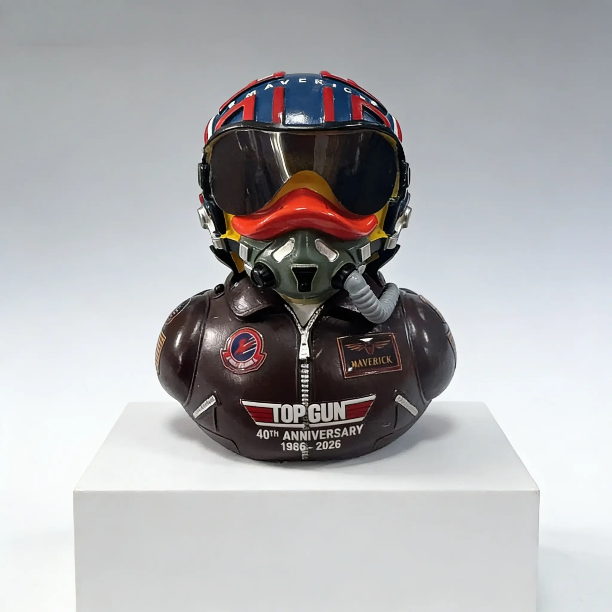 New Top Gun 40th Anniversary Duck Ornament, Authentic Resin Collectible Figurine, Perfect Gift for Fans, Home Decor Statue