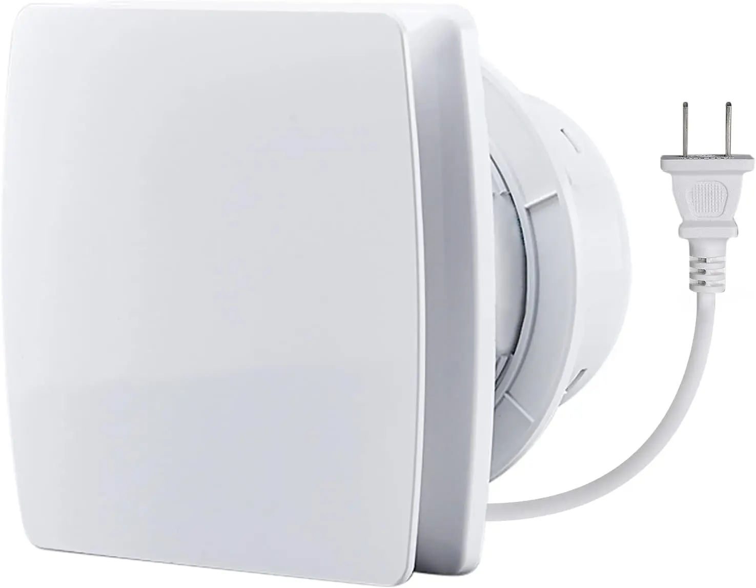 Exhaust Fan 4" Home Ventilation Fan Window and Wall Mount Vent Fan for Kitchen Bathroom Workshop Garage (110v/12W/White)