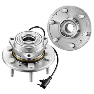 【FathersDayGift】 VEVOR 2PCS Front Wheel Bearing & Hub Assembly Fit for Chevy Silverado 1500 4WD 2013 Express 1500 GMC Savana 1500 Base Standard Cargo Van OEM 515036, Wheel Bearing Hub Assembly Set with ABS Sensor