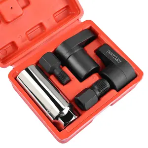 SummerVibes 1PC/5PCS Forged O2 Oxygen Sensor Socket & Thread Chaser Set – Automotive Tool for Sensor Removal