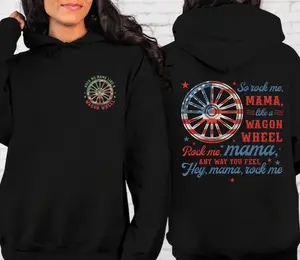 So Rock Me Mama Like a Wagon Wheel Shirt, Country Shirt, 4th Of July Shirt
