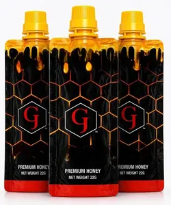 Organic Premium Natural Pure Honey with Bee Pollen & Royal Jelly – 15g x 3 Pack