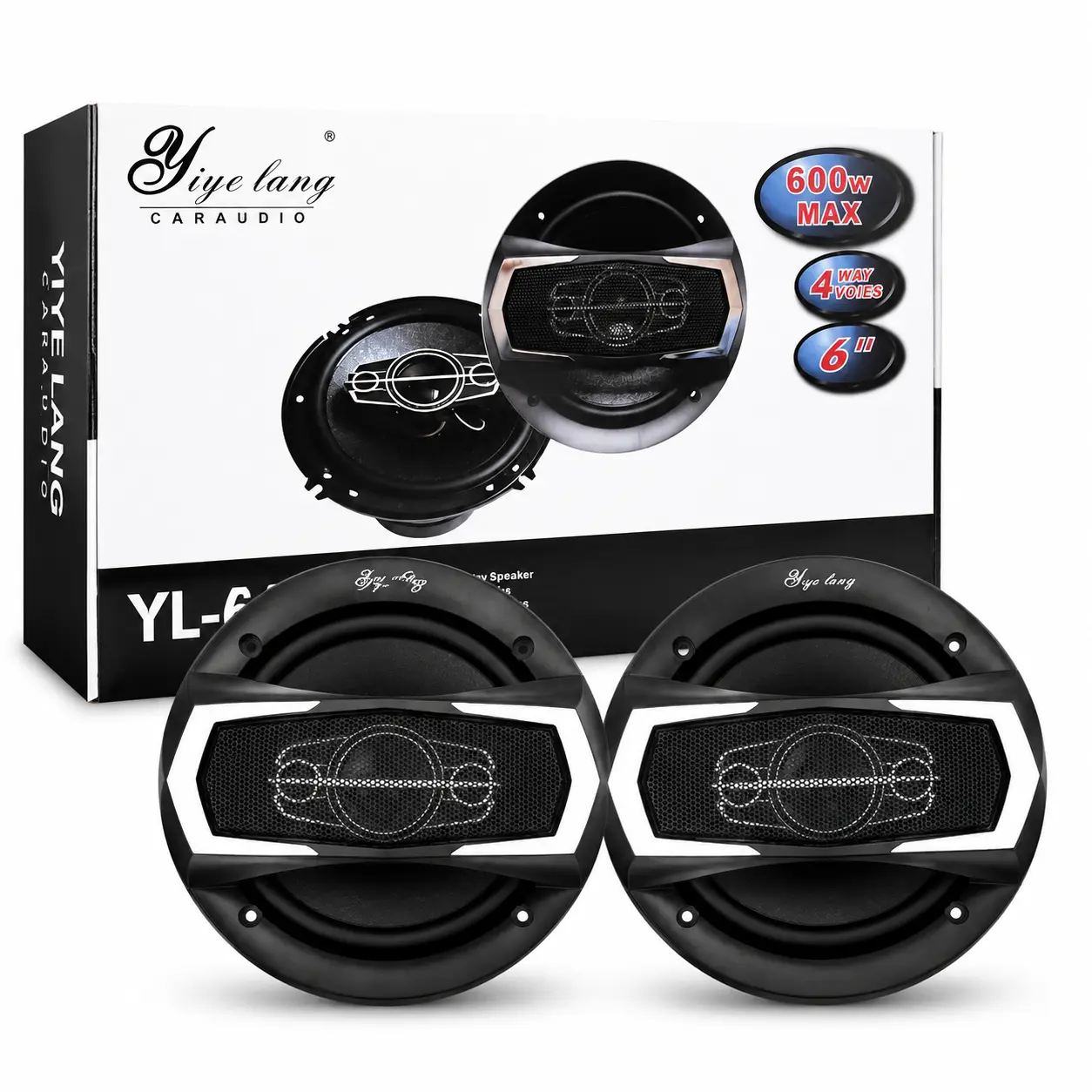 Car Door Speakers - Coaxial Stereo Speaker Pair for Car Audio Upgrade