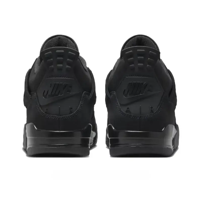 Men Budget Friendly Fashion Casual Sports Sneakers Unisex, Deep Jet Black Perforated Vent Suede Mesh, Cushion Rubber Outsole, All-match Daily Trainers