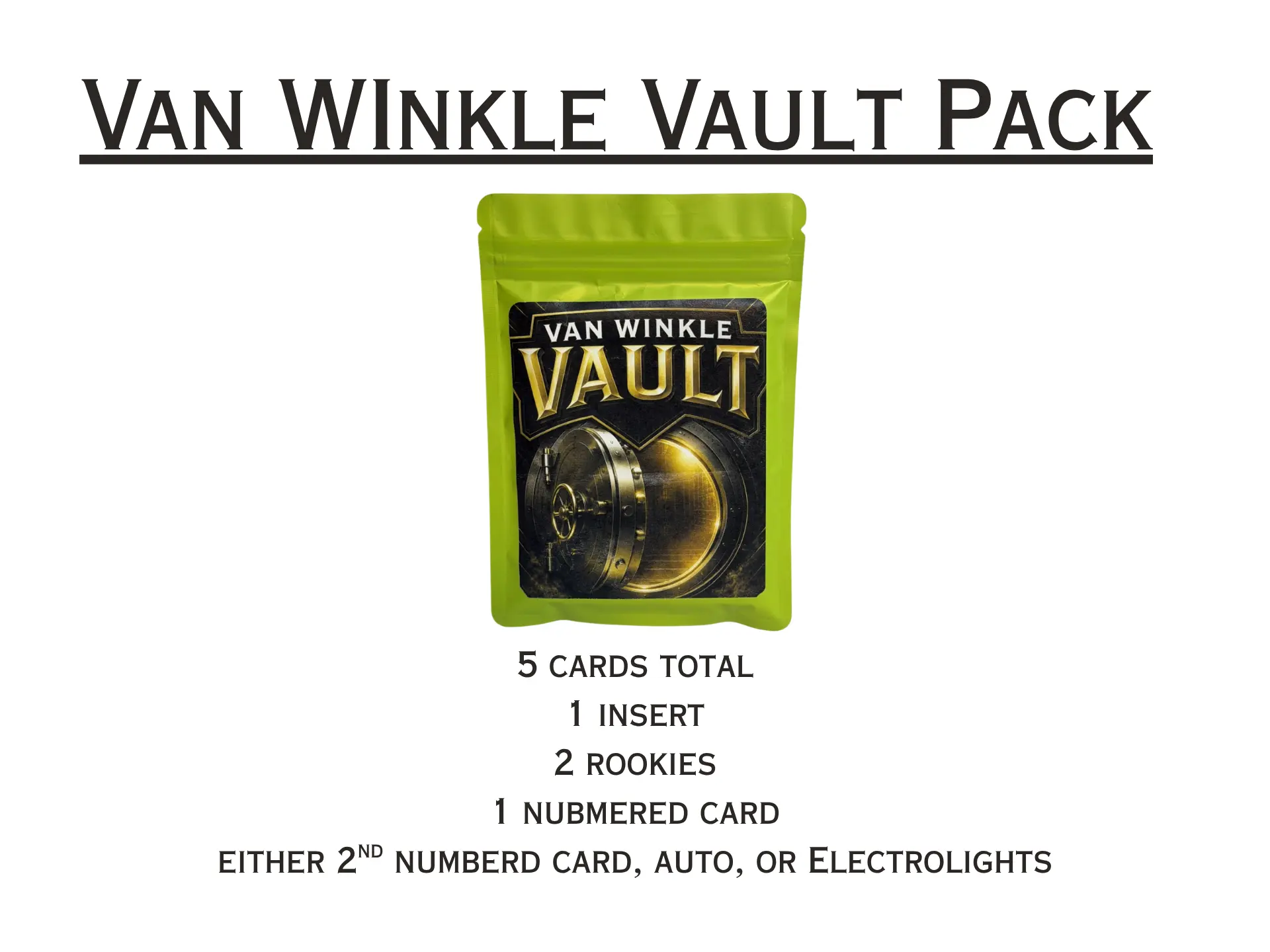 VW Vault Pack (2 Rookies + 1 Numbered Card Guaranteed)