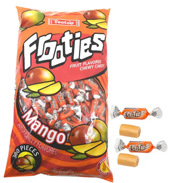 Frooties Chewy Fruity Bonbons Sour Candies - 360-Piece, 38.8oz Bag, Sweet-Tangy Flavored Chunks, Low-Fat Chewy Gummy Candies Snack
