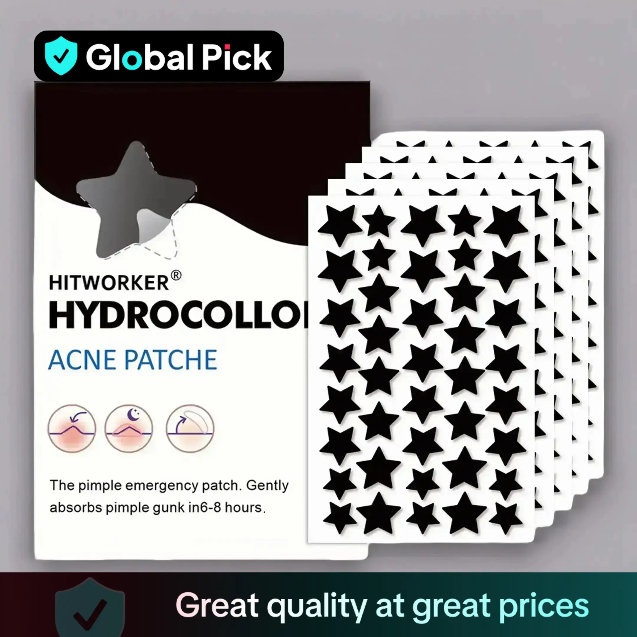 Star Shaped Hydrocolloid Acne Cover Patches, 200/400pcs/box Acne Cover Patches, Blemish Patches, Skin Care Products for Women & Men, Acne Pimple Patch