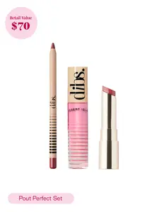 DIBS Beauty Pout Perfect Set - Lip Liner + Glossy Balm + Jam Jam Lip