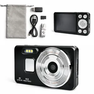 Fhd Digital Camera with SD Card, 6400 Pixel 18x Zoom, 2.8-Inch Screen, Portable Mini Camera for Teens, Beginner Digital Camera, Gift Idea, Tech Toy