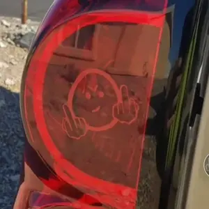 Double Middle Finger Prank Vinyl Decal