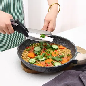 Multi-Cutting Kitchen Scissors, 2-in-1 Kitchen Tool with Cutting Board for Herbs, Veggies, Meal Prep