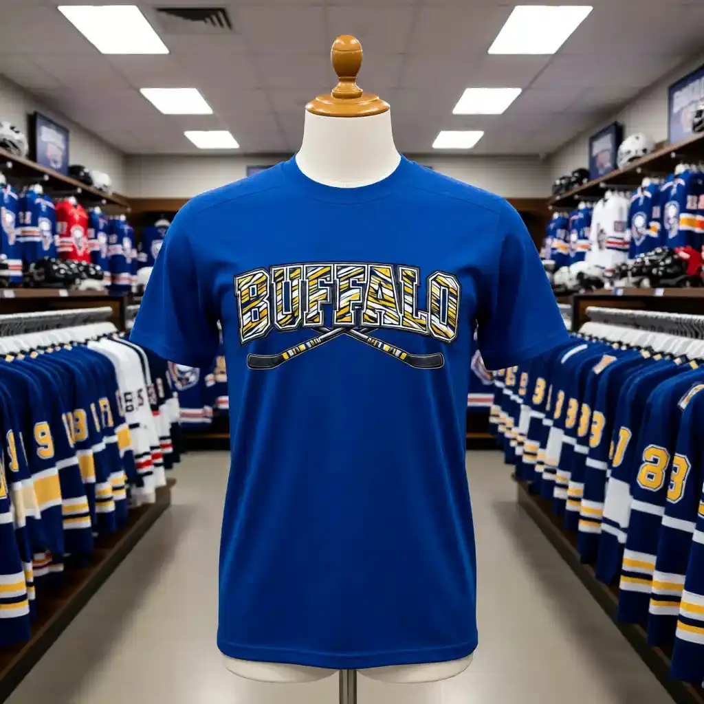 Buffalo hockey Cotton Unisex T-Shirt Graphic