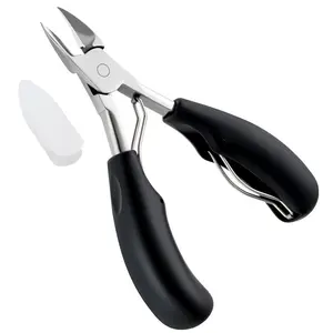 Toenail Clippers, Professional Ingrown Toenail Tools, Nail Treatment Foot Tool for Thick & Ingrown Toenails, Stainless Steel Pedicure Tools with Sharp Curved Blade for Men Women & Seniors