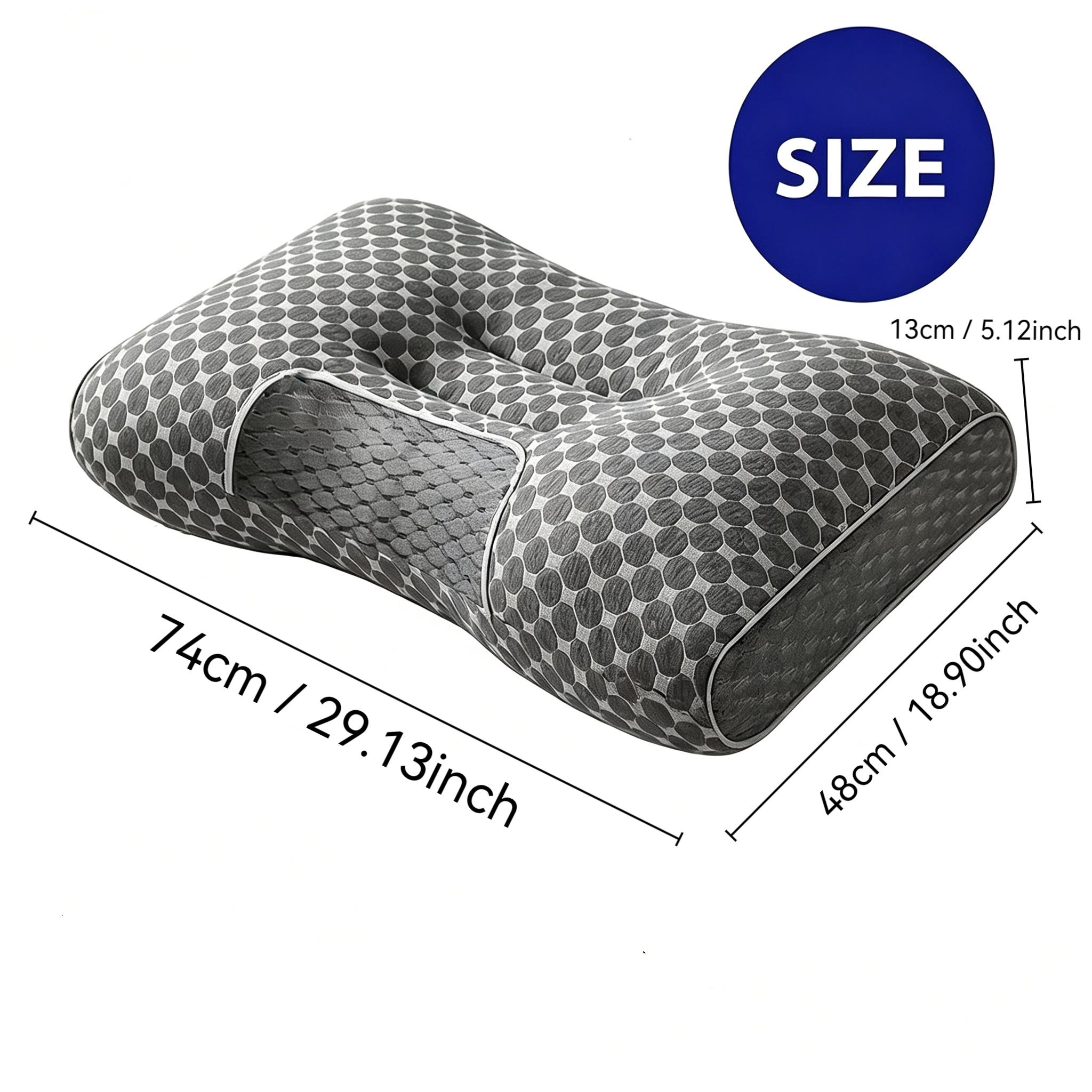 1-Piece High-Quality All-Season Neck Support Pillow Core, Machine Washable, Breathable, Soft Pillows, Ideal for Side Sleepers & Back Sleepers