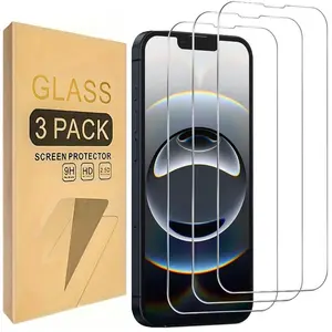 Tempered Glass Durable Screen Protector for iPhone 16e Smartphone, 3 Pack 6.1 inch, Bubble Free, High Definition Protection for Your Device