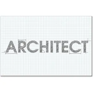 30 Sheets/60 Pages 24" x 36" Large Graph Paper Pad 1" and 1/4" Blue Grid Paper for Engineer Architect Designer Mathematician Drafting Building Plan