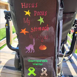 Gastroparesis Awareness customize your own KANGAROO Joey backpack, custom to order Black