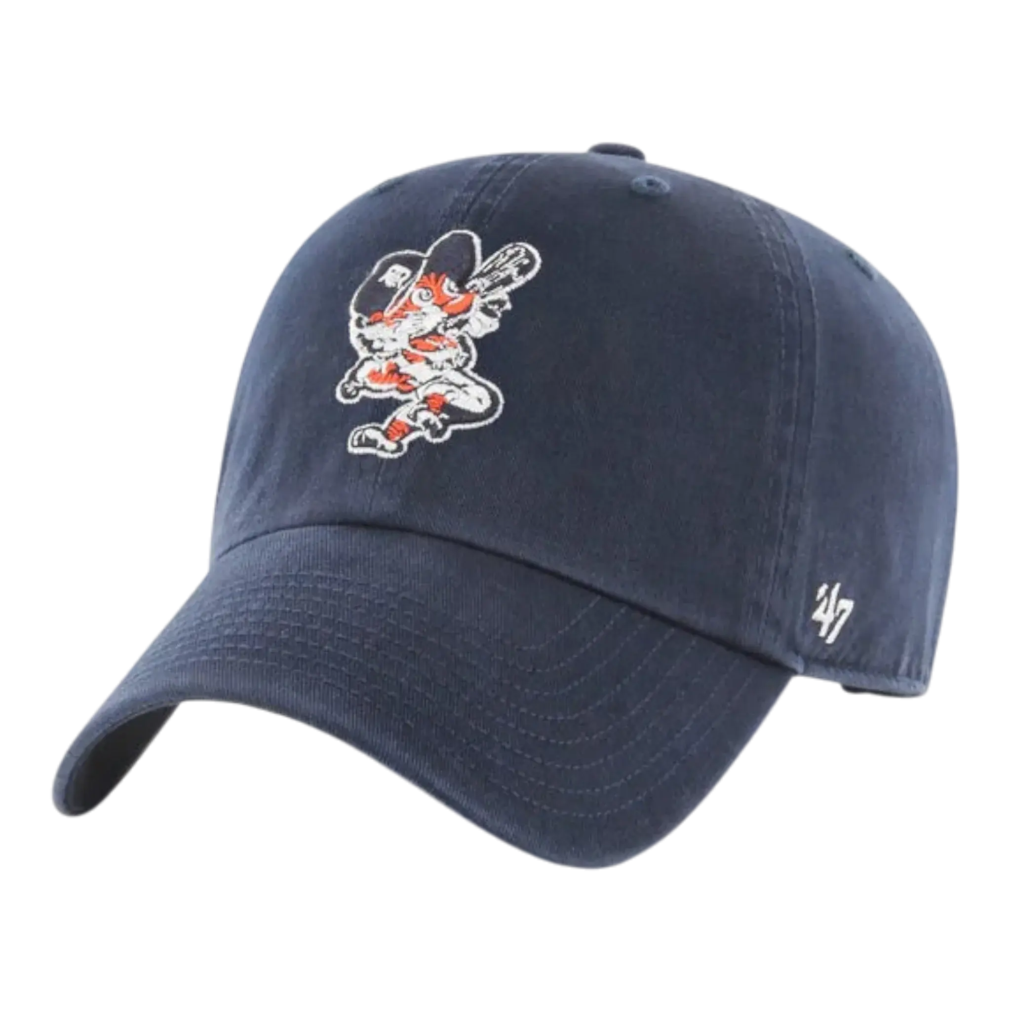 47 Brand Clean Up Detroit Tigers Strapback in Navy | Adjustable Cap
