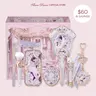Flower Knows Celestial Bloom Set, Knight Unicorn 9-Piece Full Face Kit with Eyeshadow, Lipstick, Blush, Hand Mirror, Makeup Tools, Hair Clip, Flavor, Makeup Products, Gifts for Women, Multi-Pack, #sohochic, Ideal for Christmas gift, Black Friday