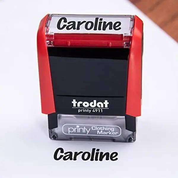 Personalized Custom Clothing Name Stamp | 1 Line | Machine Washable | Non Toxic | Safe for Kids