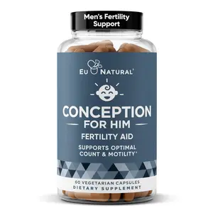 Conception For Him – Fertility Supplements for Men, Male Fertility Booster & Prenatal – Optimal Sperm Count, Motility Strength – Ashwagandha, Folate Folic Acid,Magnesium & Zinc – 60 Veg Soft Capsules